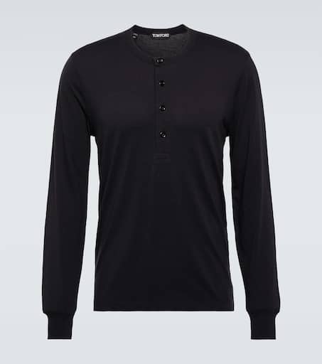 【関税＆送料込み】Tom Ford Lyocell Ribbed T-Shirt TOM FORD Slim-Fit Lyocell and Cotton-Blend Jersey T-Shirt