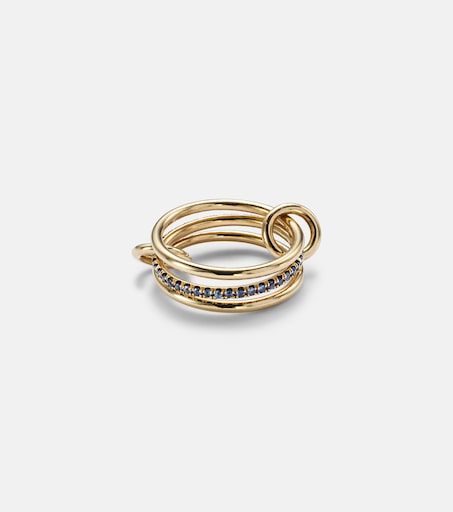 Sonny 18kt yellow gold and sapphire ring in blue - Spinelli