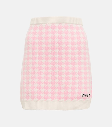VIP【送料関税込】MiuMiu Printed Crepe Mini Skirt Pleated mini skirt MIU MIU | Blondie Shop