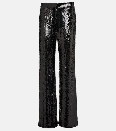 【Nili Lotan】 Yseult sequinedパンツ Nili Lotan Yseult Sequin Pants in Khaki – Serafina