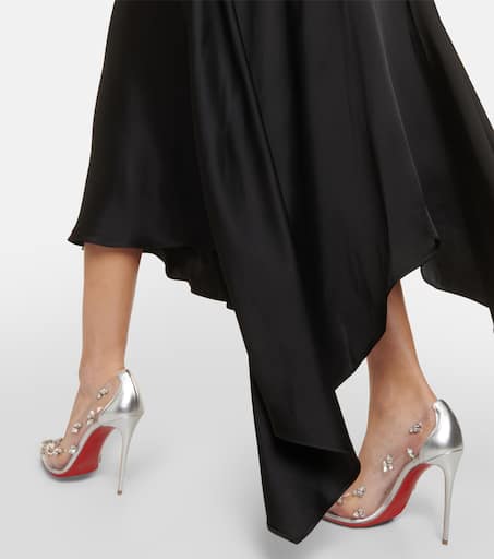 Christian Louboutin Degraqueen embellished PVC pumps - High