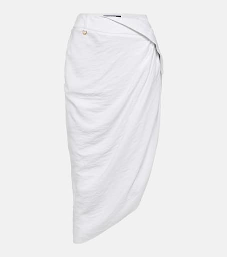 【関税＆送料込み】Jacquemus Draped Skirt Jacquemus La Mini Jupe Saudade Draped Skirt | Blue | FARFETCH