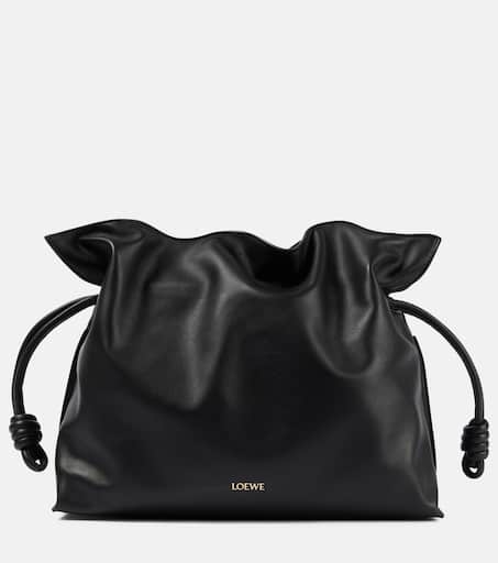 LOEWE ブラックレザー バッグ タッセル付き 中古・古着通販】LOEWE (ロエベ) タッセルレザーショルダー