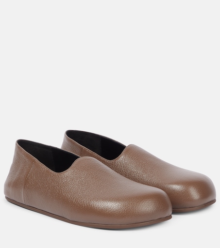 brown leather slip on dress shoes Shop Men's Brown Formal Office Genuine Leather Shoes Online – FAUSTO.in main image 1
