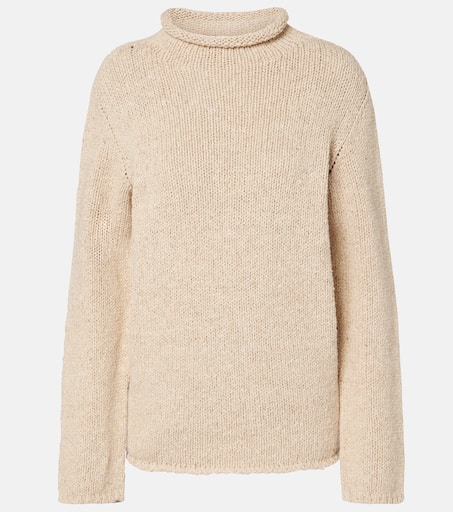 スウェット・トレーナー [The Row] Shai Sweater in Virgin Wool and Cotton 907Y770BELF_grande.jpg?v=