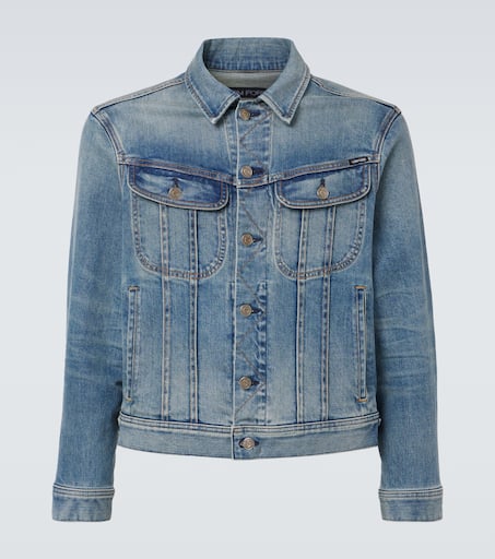 Icon denim jacket in blue - Tom Ford | Mytheresa