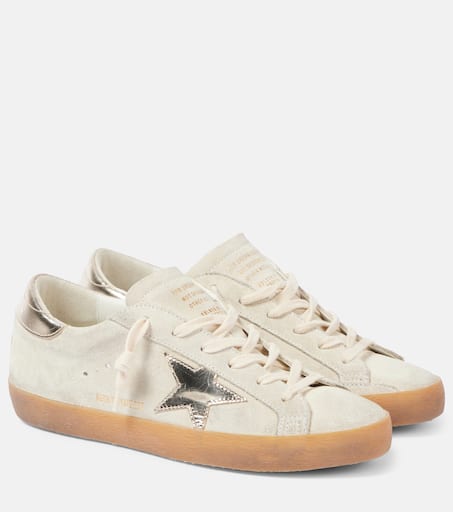 Super-Star suede sneakers in beige - Golden Goose | Mytheresa