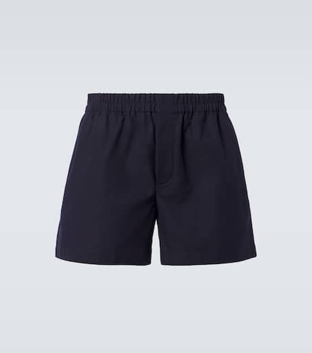 ショーツ PATOU EMBROIDERED COTTON SHORTS PATOU Embroidered striped cotton-poplin shorts | NET-A-PORTER