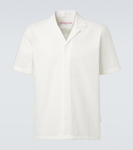 Orlebar Brown Maitan cotton bowling shirt