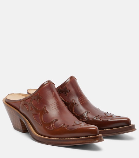 Temperance leather mules in brown - Gabriela Hearst | Mytheresa