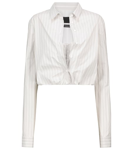 Rta - Ludovica pinstriped bustier shirt