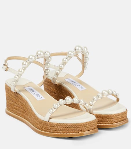 Amatuus 60 embellished espadrilles in white - Jimmy Choo
