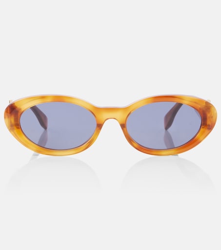 FF Diamonds oval sunglasses in blue - Fendi | Mytheresa
