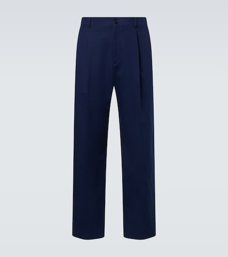 Valentino Cotton gabardine straight pants