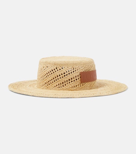 Paula's Ibiza raffia sun hat in beige - Loewe | Mytheresa