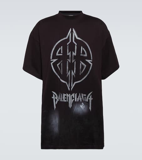【BALENCIAGA】 Skater cotton jersey T-shirt Balenciaga Skater cotton jersey T-shirt Balenciaga