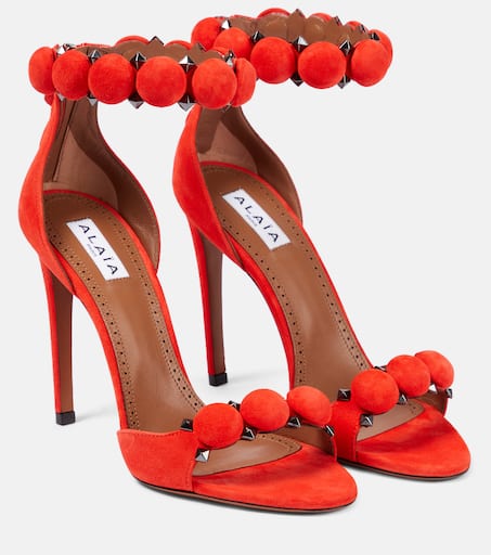 PerfumeCloset「DANCE HEEL」RED SUEDE（26cm） Cherry Cheeks 8cm Heels - Stylish & Comfortable Faux Suede