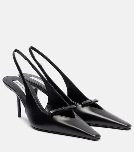 Victoria Beckham ブラックサテン　パンプス Transparent Sandal In Black – Victoria Beckham Inc