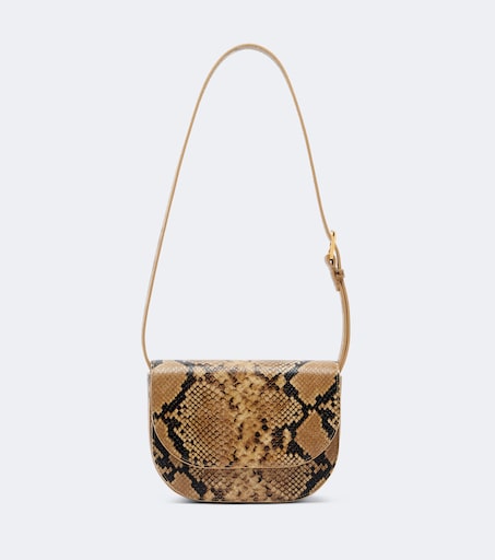 Francoise snake-effect leather crossbody bag
