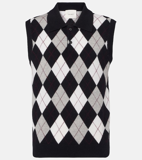 Anwen argyle cashmere sweater vest in black - Lisa Yang | Mytheresa