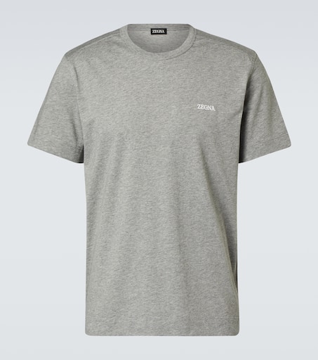 Tシャツ・カットソー ZEGNA beige cotton t-shirt Zegna - Light Beige Cotton T-Shirt | Mitchell Stores
