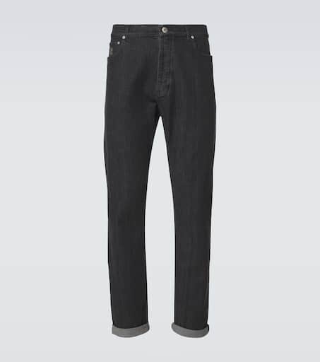 デニム・ジーパン Brunello Cucinelli Straight-Leg Jeans In Denim Brunello Cucinelli Straight Leg Jeans | Neiman Marcus