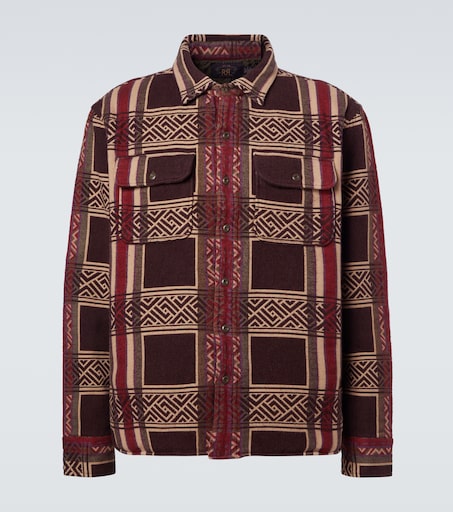 Cotton jacquard overshirt in multicoloured - RRL | Mytheresa