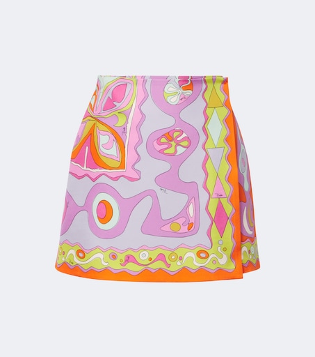 Angoli twill wrap skirt in multicoloured - Pucci | Mytheresa