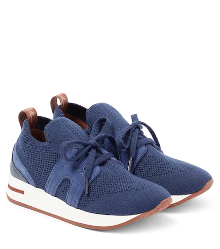 360 LP Flexy Walk knit sneakers in blue - Loro Piana Kids
