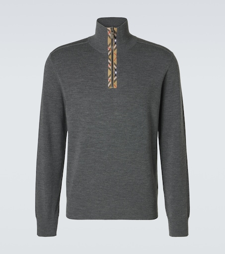Burberry Wool half-zip sweater