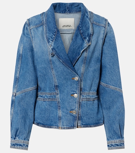 Isabel Marant RICHAOH ナイロンフーディジャケット ブルー Dolie denim jacket in blue - Isabel Marant | Mytheresa