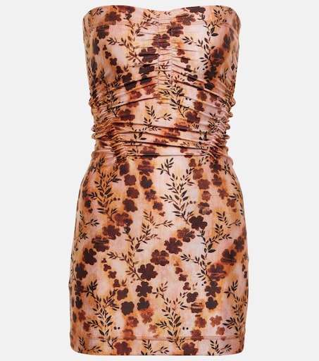 knwls brown polyester mini dress Draped Cowl Mini Dress in Chocolate Brown - XL
