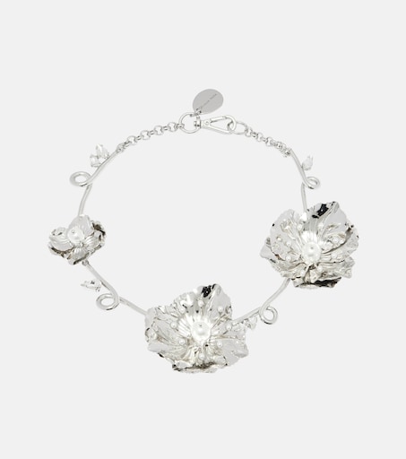 Turbo Blooming Poppy choker in silver - Simone Rocha | Mytheresa