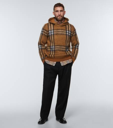 Hackfall vintage check online hoodie burberry