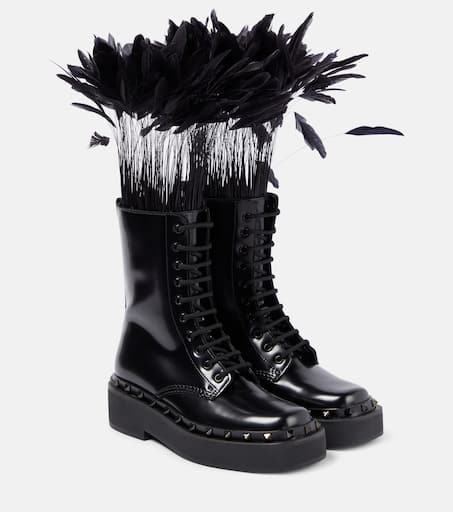【関税込み】ブラック Rockstud M-Way ビートルブーツ Valentino Garavani Rockstud M-Way Black Ankle Boots Size 37