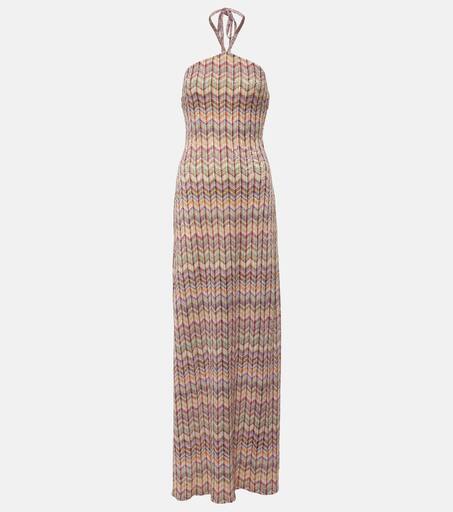 Abito lungo con paillettes in Multicolore Missoni Mytheresa