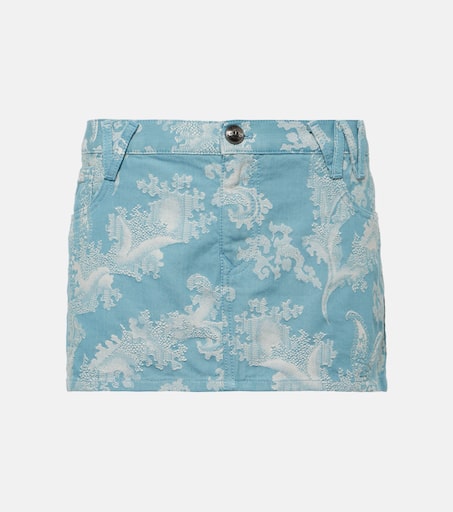 スカート VIVIENNE WESTWOOD Women Skirts 1101031TW00WVK208 Blue Blue Knockout Midi Skirt by Vivienne Westwood on Sale