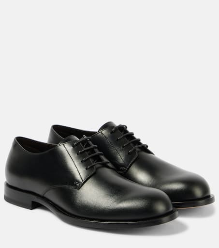 ローファー・オックスフォード [The Row] Novus Derby Shoe in Leather Novus Derby Shoe Brown in Leather – The Row