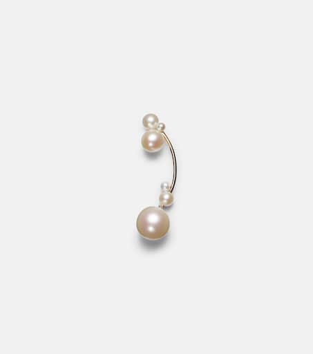【SOPHIE BILLE BRAHE】Thyra 14ktゴールド＆パールシングル Grand Stella 14kt gold single earring with pearls in gold