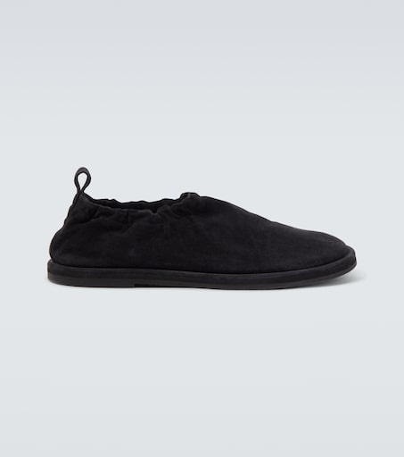 Korine suede slip-on shoes in black - Studio Nicholson | Mytheresa