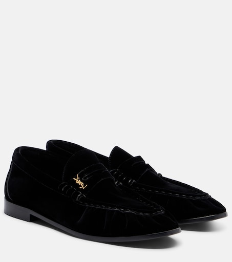 Le Loafer velvet penny loafers
