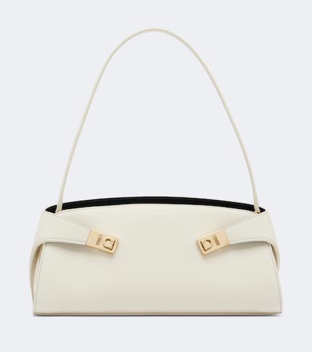 Hug East-West leather shoulder bag
