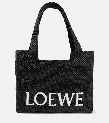 爽やかブルー【LOEWE】Paula's Ibiza ロゴ トートバッグ LOEWE x Paula's Ibiza Medium Raffia Font Tote Bag | Harrods US