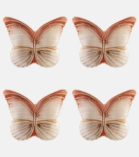 Bordallo Pinheiro Cloudy Butterflies Bread & Butter Plate By Claudia Schiffer