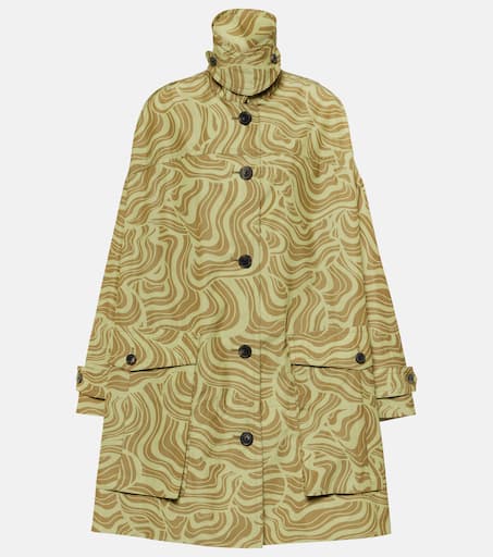 新作レディース*DRIES VAN NOTEN*コットンポプリンコート ロング Printed coat in multicoloured - Dries Van Noten | Mytheresa