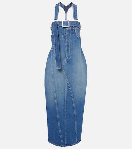 Denim maxi dress in blue - Jean Paul Gaultier | Mytheresa