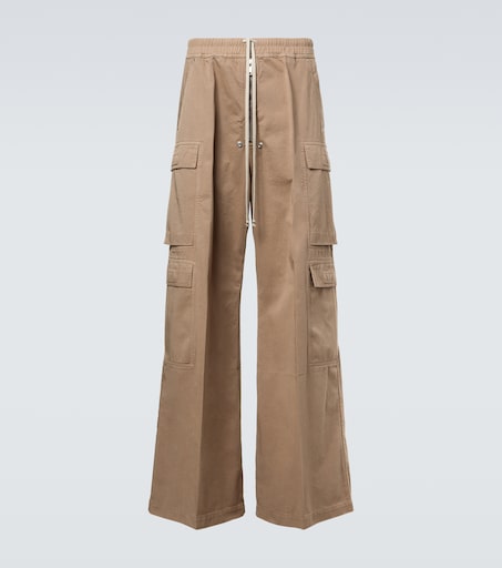 Rick Owens DRKSHDW cotton flannel cargo pants