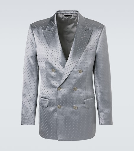 Tom Ford Polka-dot crêpe satin blazer