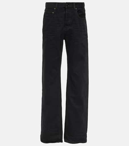High-rise wide-leg jeans in black - Saint Laurent | Mytheresa