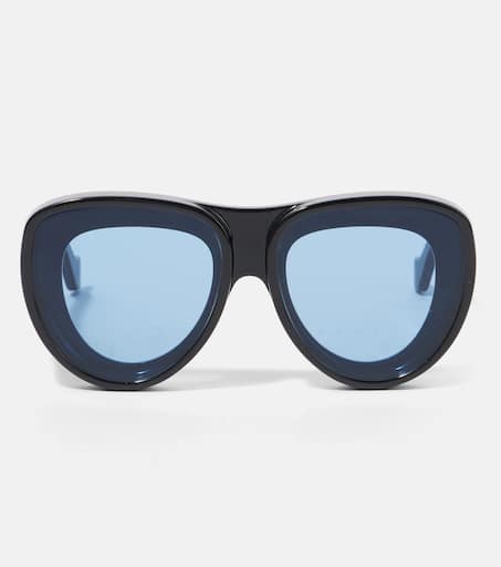 ☆美品☆ LOEWE サングラス シルバー ネイビー レザー レディース LOEWE(ロエベ) 2023SS レザージャケット S359Y19L31 ブラウン